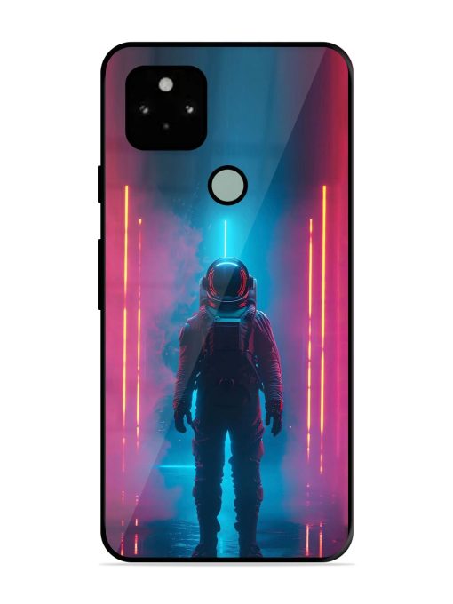 Neon Astronaut Glossy Soft Edge Case for Google Pixel 5 Chachhi