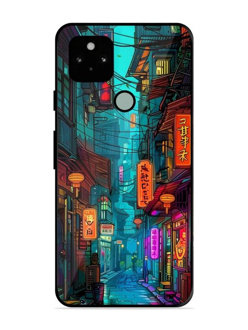 Neon Nightscape Glossy Soft Edge Case for Google Pixel 5