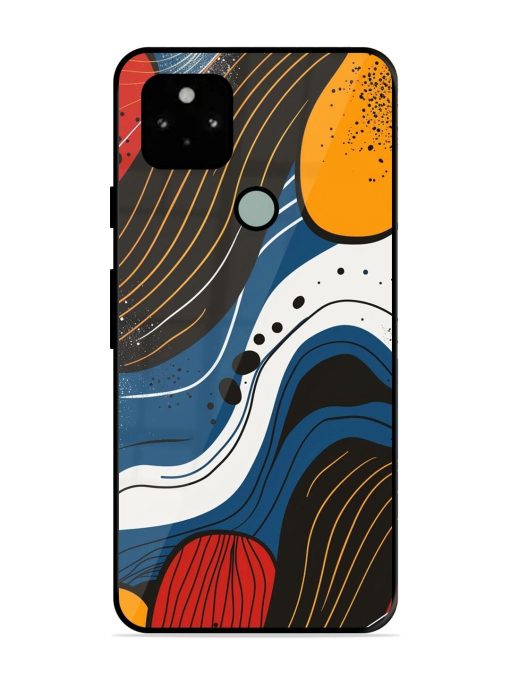 Abstract Expression Glossy Soft Edge Case for Google Pixel 5 Chachhi