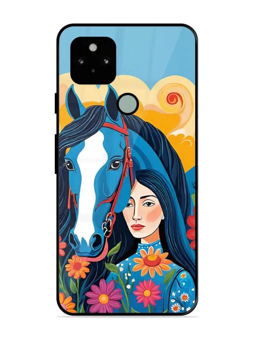 Equine Enchantment Glossy Soft Edge Case for Google Pixel 5 Chachhi