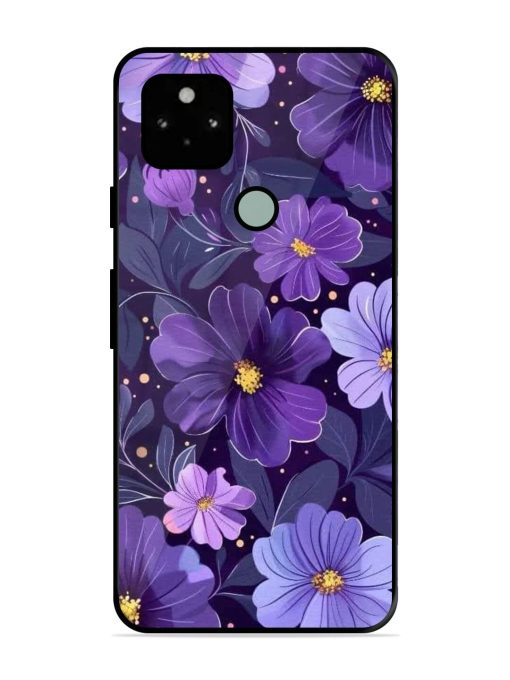 Purple Paradise Glossy Soft Edge Case for Google Pixel 5 Chachhi