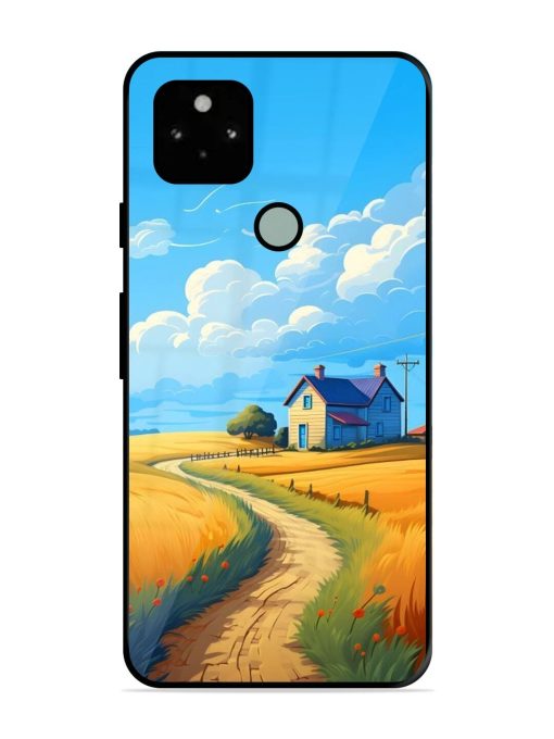 Countryside Cottage Glossy Soft Edge Case for Google Pixel 5 Chachhi