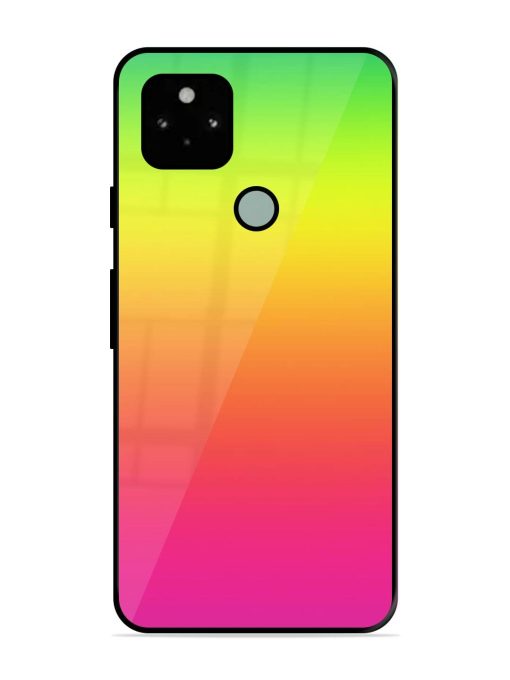 Rainbow Gradient Glossy Soft Edge Case for Google Pixel 5 Chachhi