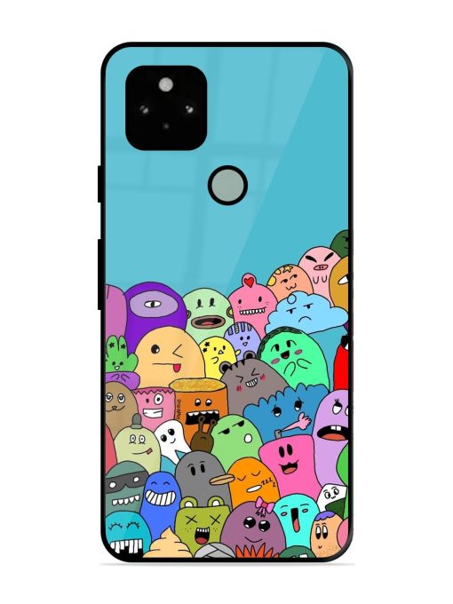 Monster Mash Glossy Soft Edge Case for Google Pixel 5 Chachhi