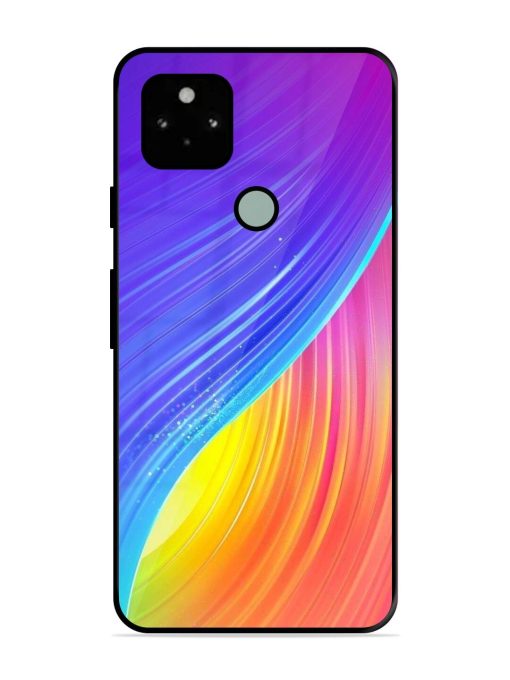 Neon Swirl Glossy Soft Edge Case for Google Pixel 5 Chachhi