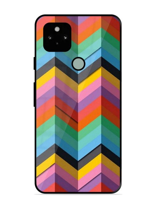 Colorful Zigzag Glossy Soft Edge Case for Google Pixel 5 Chachhi