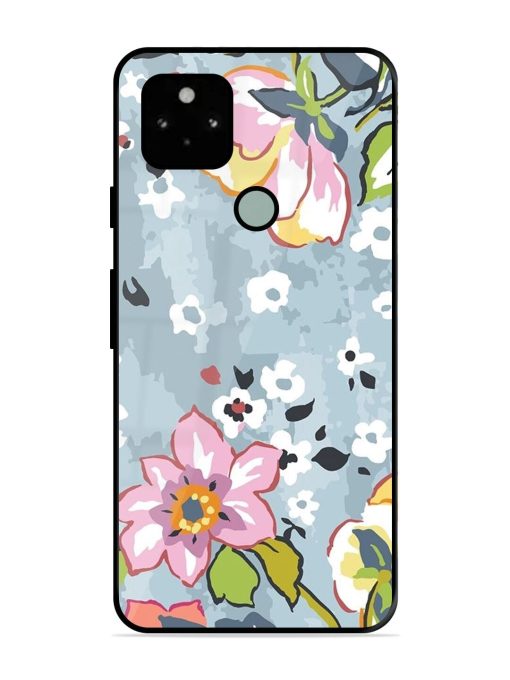 Floral Fantasy Glossy Soft Edge Case for Google Pixel 5 Chachhi