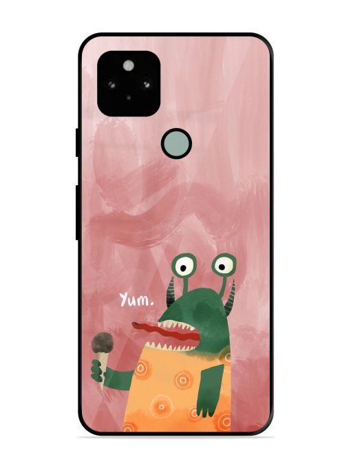 Hungry Monster Glossy Soft Edge Case for Google Pixel 5 Chachhi