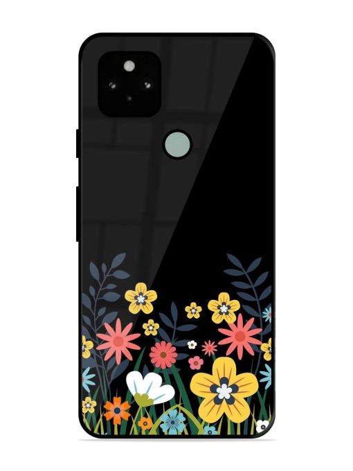 Floral Night Sky Glossy Soft Edge Case for Google Pixel 5 Chachhi