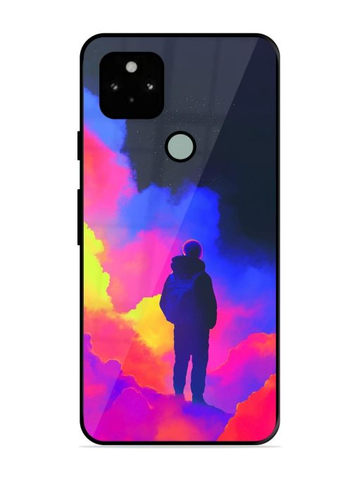 Cosmic Wanderer Glossy Soft Edge Case for Google Pixel 5 Chachhi