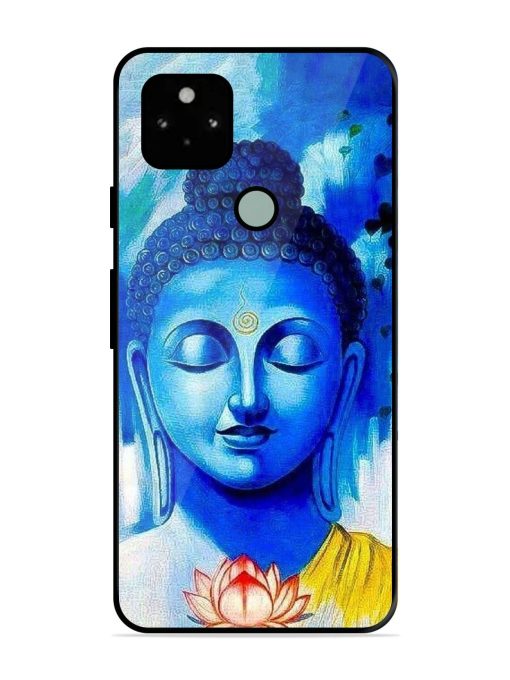 Serene Buddha With Lotus Glossy Soft Edge Case for Google Pixel 5 Chachhi