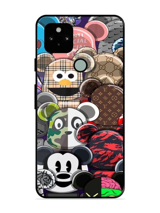 Streetwear Bearbrick Extravaganza Glossy Soft Edge Case for Google Pixel 5 Chachhi