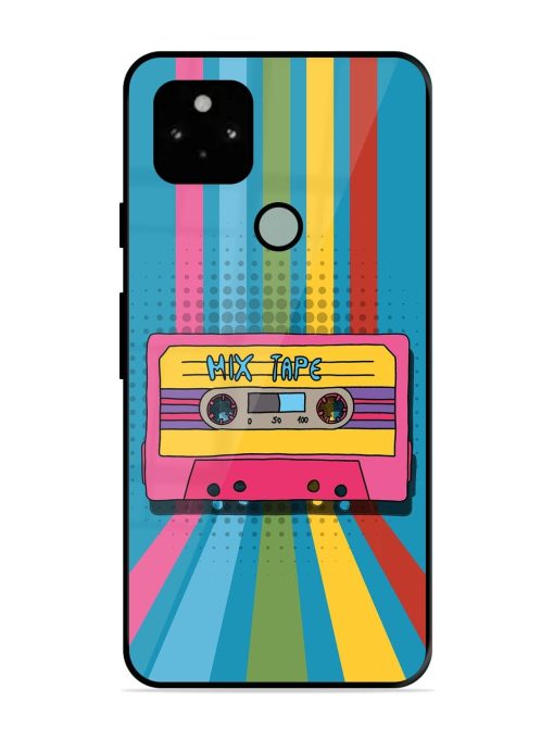 Retro Cassette Tapes Glossy Soft Edge Case for Google Pixel 5 Chachhi