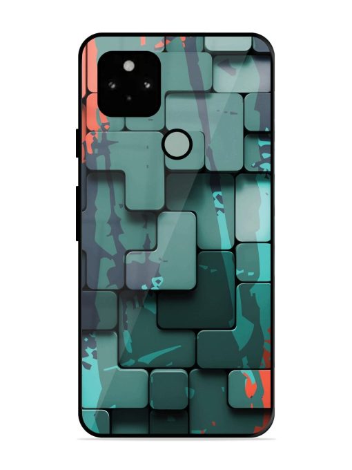 Abstract Geometric Mosaic Glossy Soft Edge Case for Google Pixel 5 Chachhi