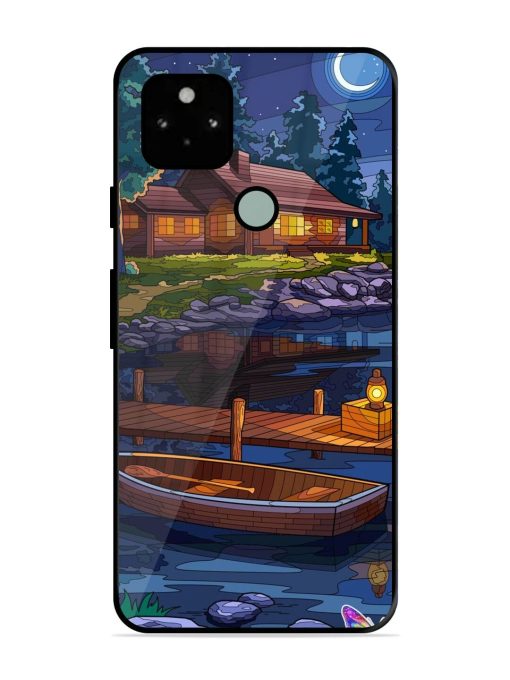 Moonlit Serenity Glossy Soft Edge Case for Google Pixel 5 Chachhi