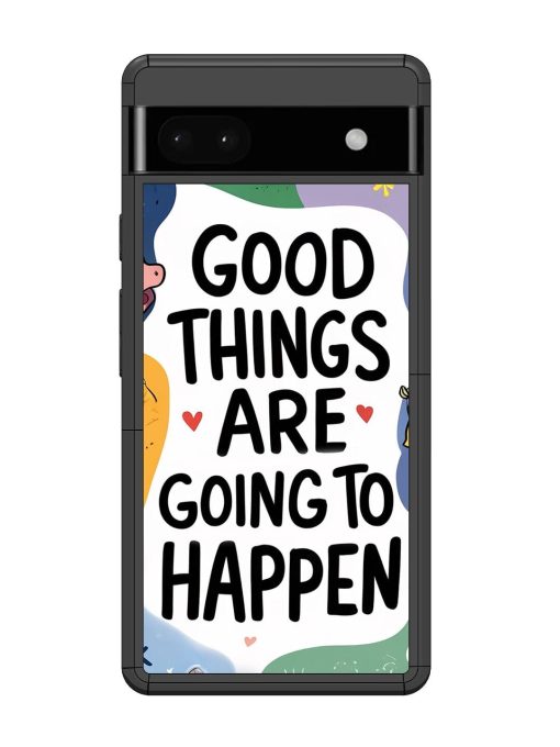 Uplifting Scribbles Glossy Soft Edge Case for Google Pixel 6A Chachhi