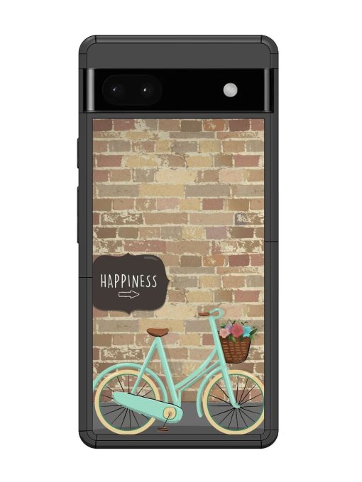 Pedaling Towards Happiness Glossy Soft Edge Case for Google Pixel 6A Chachhi