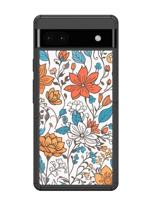 Floral Symphony Glossy Soft Edge Case for Google Pixel 6A Chachhi