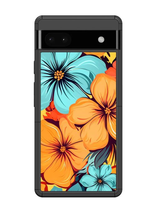 Tropical Bloom Glossy Soft Edge Case for Google Pixel 6A Chachhi