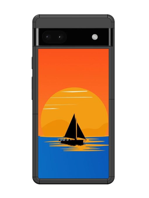 Sunset Sail Glossy Soft Edge Case for Google Pixel 6A Chachhi