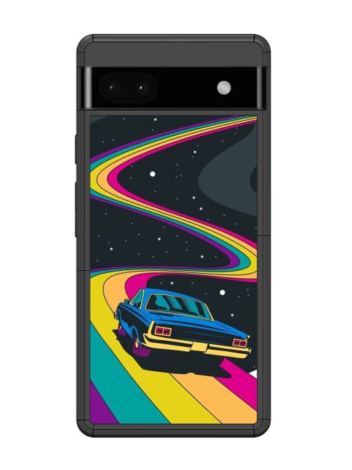 Rainbow Road Glossy Soft Edge Case for Google Pixel 6A Chachhi