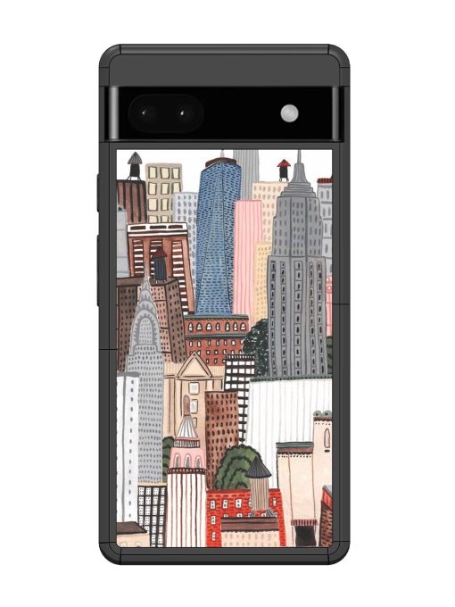 Cityscape Dreams Glossy Soft Edge Case for Google Pixel 6A Chachhi