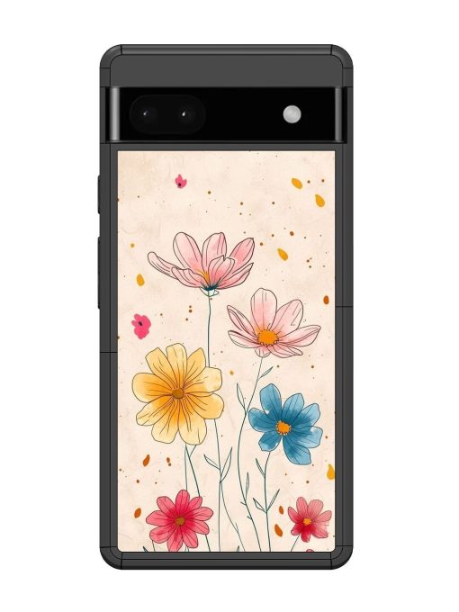 Delicate Bloom Glossy Soft Edge Case for Google Pixel 6A Chachhi