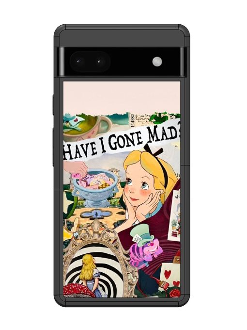 Mad Hatter'S Collage Glossy Soft Edge Case for Google Pixel 6A Chachhi