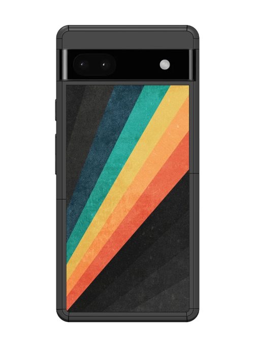 Retro Spectrum Glossy Soft Edge Case for Google Pixel 6A Chachhi