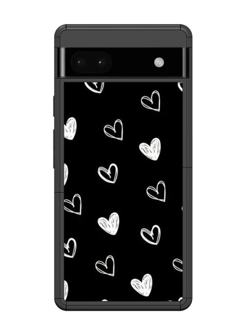 Scattered Hearts Glossy Soft Edge Case for Google Pixel 6A Chachhi