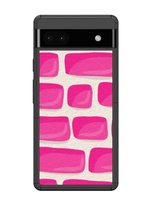 Pink Brick Wall Glossy Soft Edge Case for Google Pixel 6A Chachhi