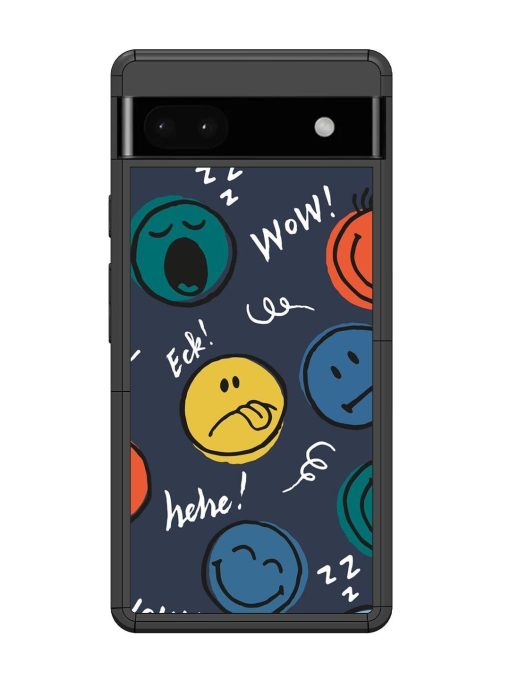 Emoticon Parade Glossy Soft Edge Case for Google Pixel 6A Chachhi