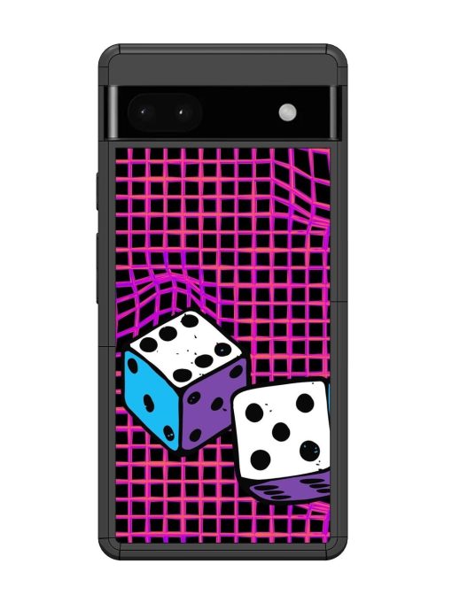 Glitched Dice Glossy Soft Edge Case for Google Pixel 6A Chachhi