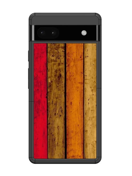 Colorful Woodgrain Glossy Soft Edge Case for Google Pixel 6A Chachhi