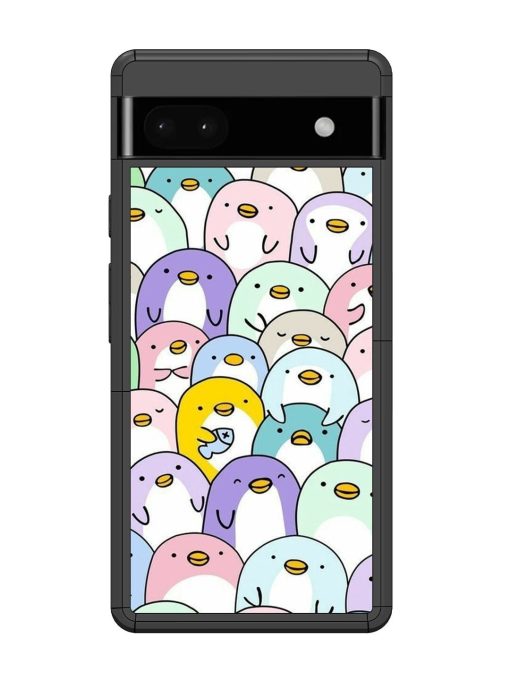 Penguin Party Glossy Soft Edge Case for Google Pixel 6A Chachhi