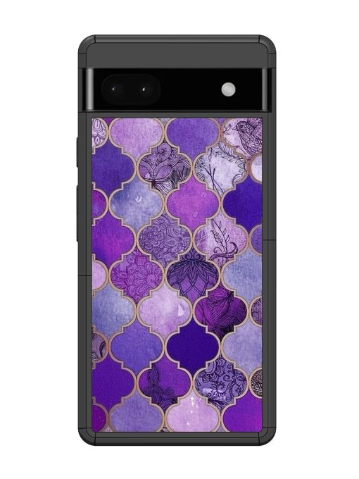 Purple Mosaic Magic Glossy Soft Edge Case for Google Pixel 6A Chachhi