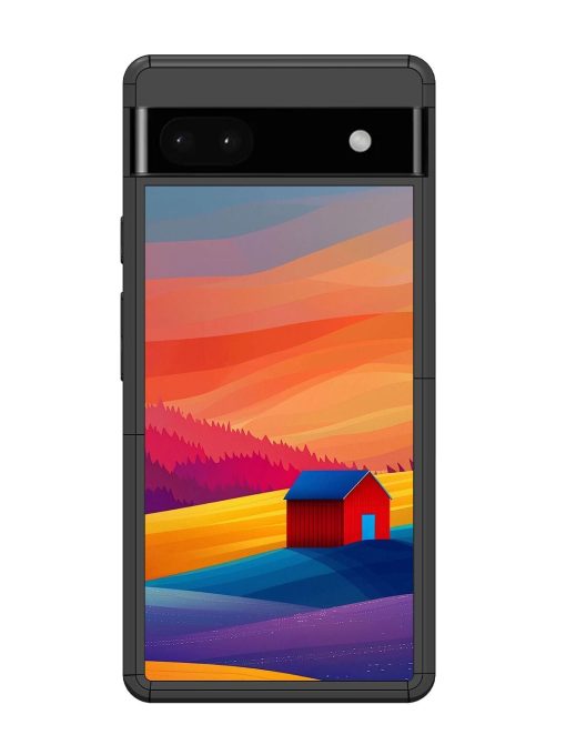 Sunset Solitude Glossy Soft Edge Case for Google Pixel 6A Chachhi