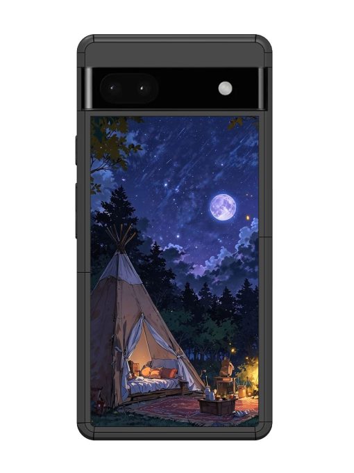 Moonlight Camping Glossy Soft Edge Case for Google Pixel 6A Chachhi