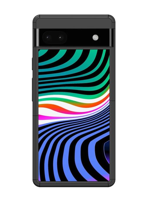 Psychedelic Waves Glossy Soft Edge Case for Google Pixel 6A Chachhi