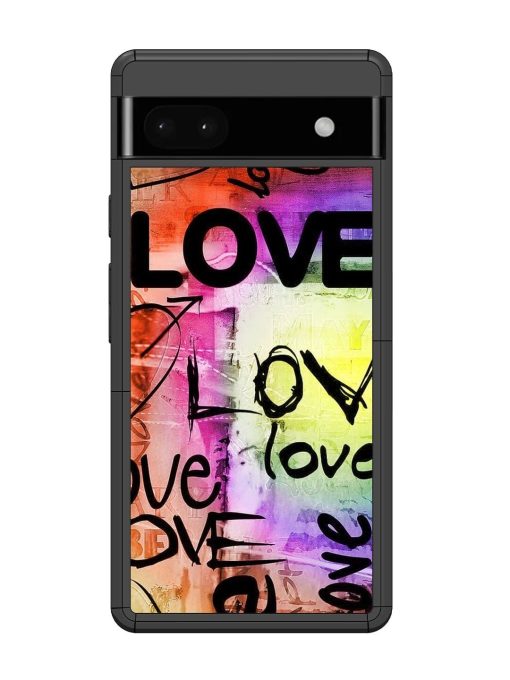 Love Graffiti Glossy Soft Edge Case for Google Pixel 6A Chachhi