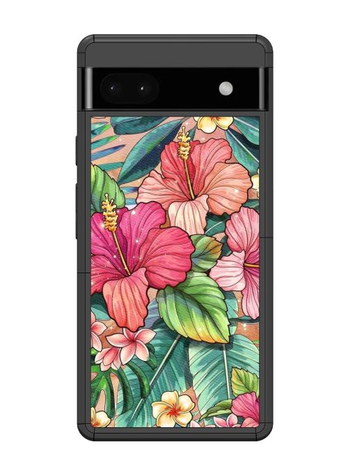 Tropical Tapestry Glossy Soft Edge Case for Google Pixel 6A Chachhi