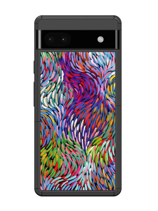 Vibrant Waves Glossy Soft Edge Case for Google Pixel 6A Chachhi