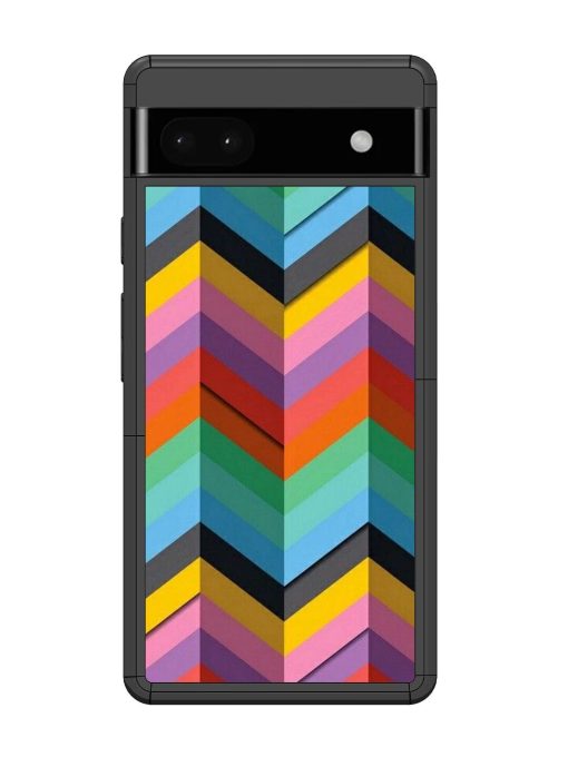 Colorful Zigzag Glossy Soft Edge Case for Google Pixel 6A Chachhi