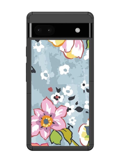 Floral Fantasy Glossy Soft Edge Case for Google Pixel 6A Chachhi