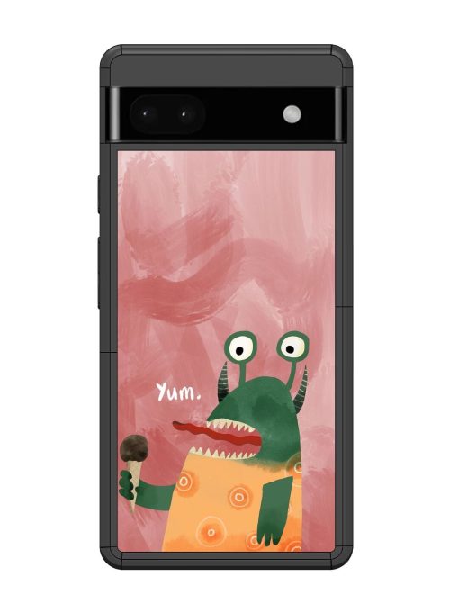 Hungry Monster Glossy Soft Edge Case for Google Pixel 6A Chachhi