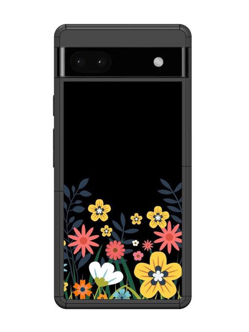 Floral Night Sky Glossy Soft Edge Case for Google Pixel 6A Chachhi