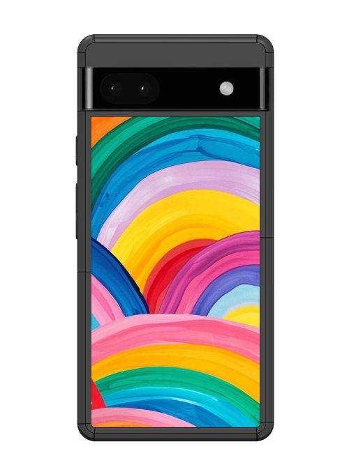 Rainbow Cascade Glossy Soft Edge Case for Google Pixel 6A Chachhi