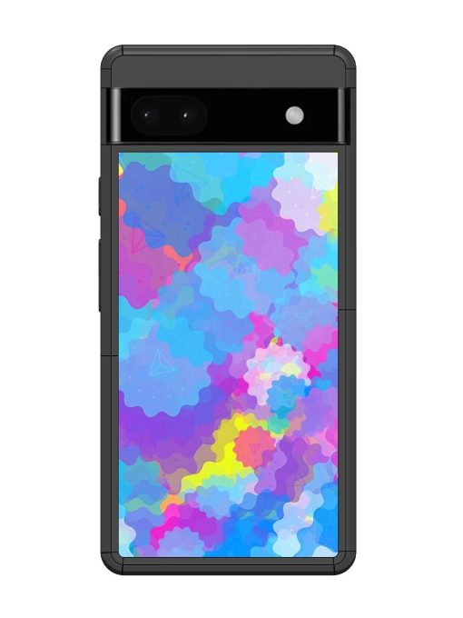 Psychedelic Cloud Burst Glossy Soft Edge Case for Google Pixel 6A Chachhi