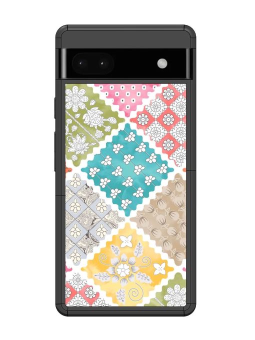 Patchwork Dreamscape Glossy Soft Edge Case for Google Pixel 6A Chachhi