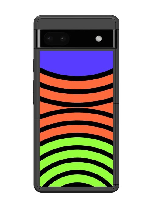 Psychedelic Stripe Symphony Glossy Soft Edge Case for Google Pixel 6A Chachhi